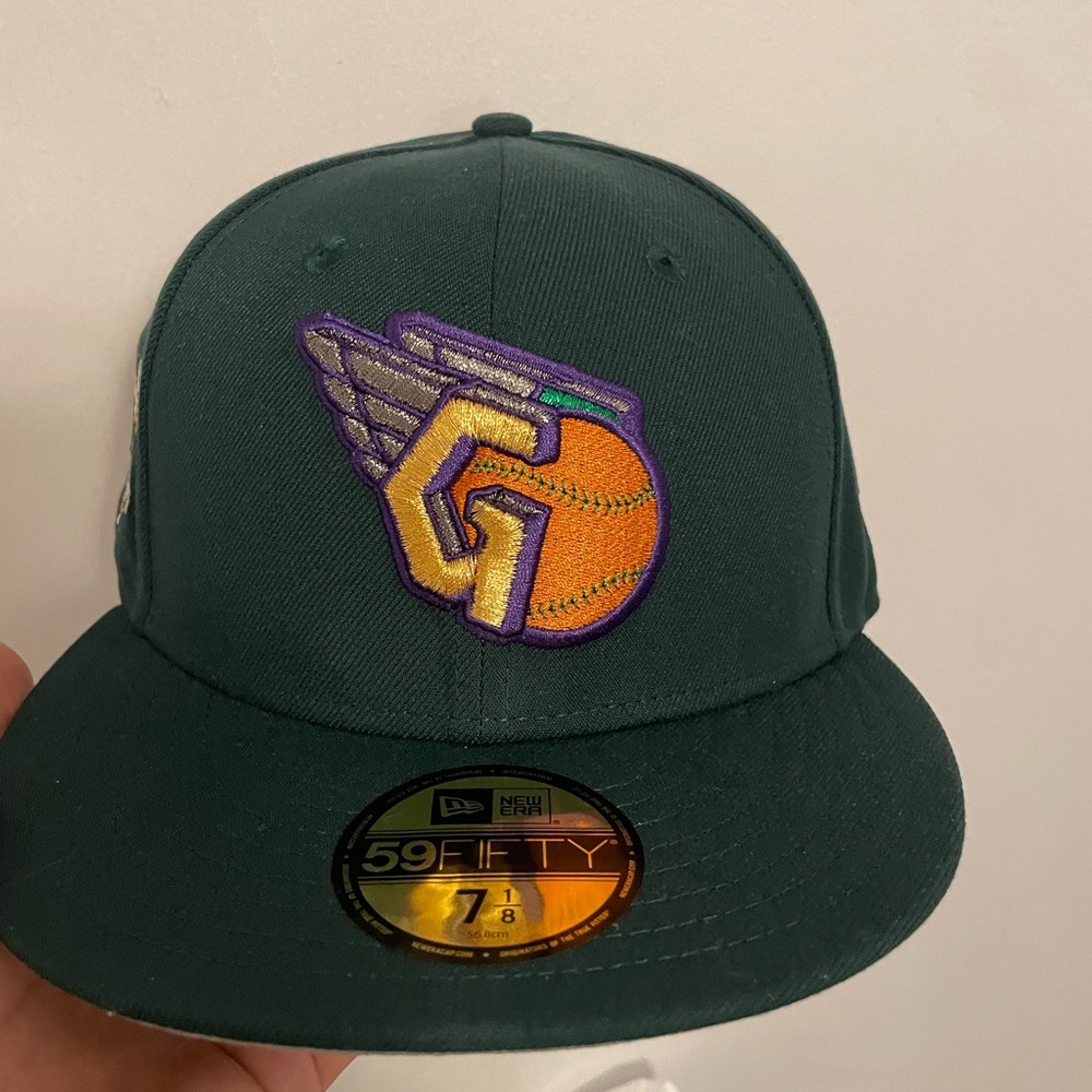Hat club villains pack green goblin Cleveland guardians progressive field 7 1/8
